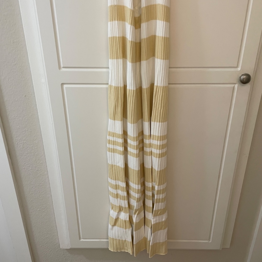Significant Other Sage Maxi Dress Almond White Cream Stripe 2 XS Small Midi Tank - Picture 7 of 8